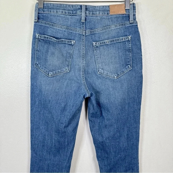 Paige Womens Size 27 Sarah Slim Destructed Ribbed Jeans - Picture 11 of 16